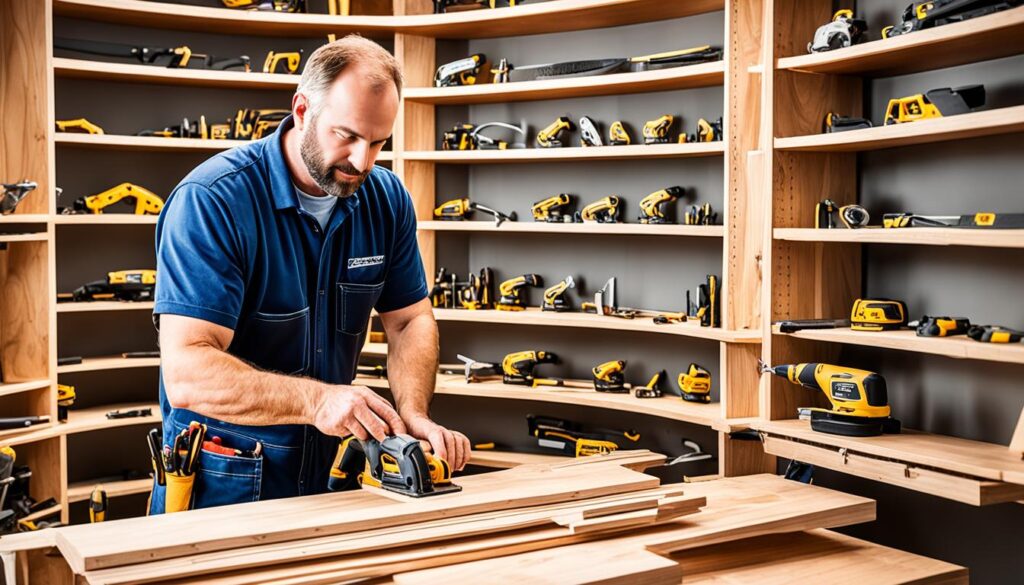 custom shelving installation